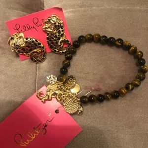 Lilly Pulitzer Bracelet & Earrings Set
